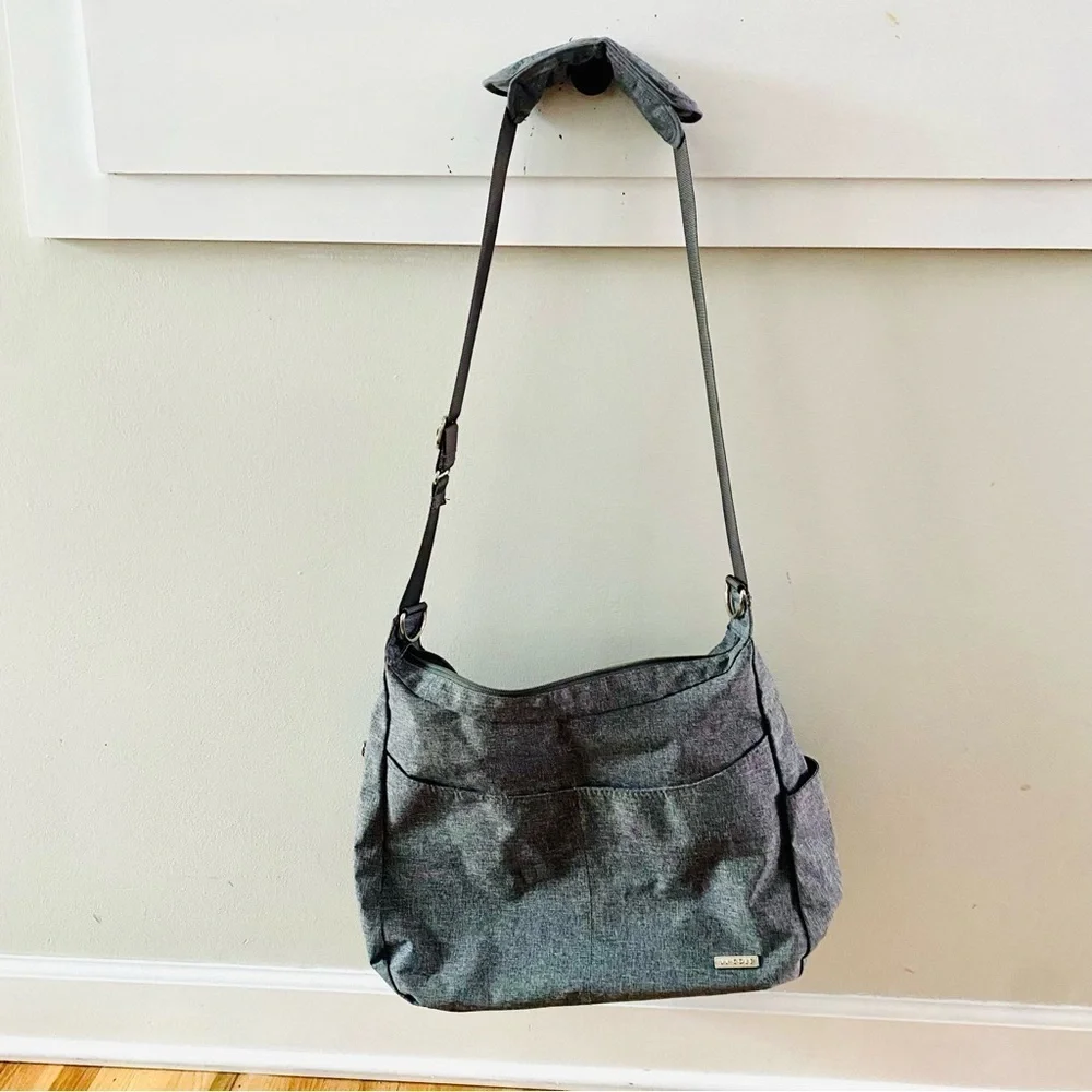 JJ Cole Collection Linden Diaper Bag Gray Baby Bag